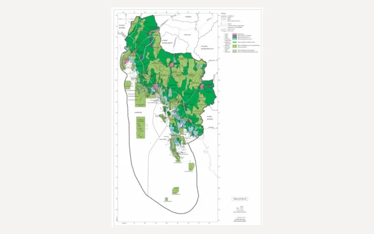 แผนที่ผังเมืองรวมจังหวัดกระบี่ / Krabi provincial zoning map